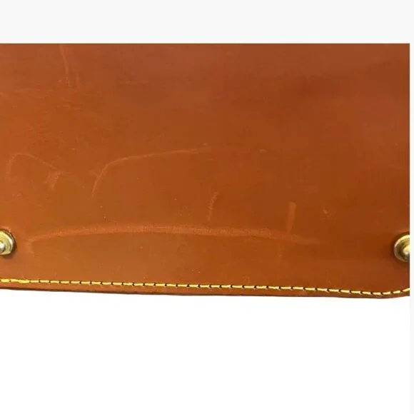 Dooney & Bourke Hobo Shoulder Bag Vintage Light/Med Taupe Pebbled Leather EUC - Picture 11 of 15